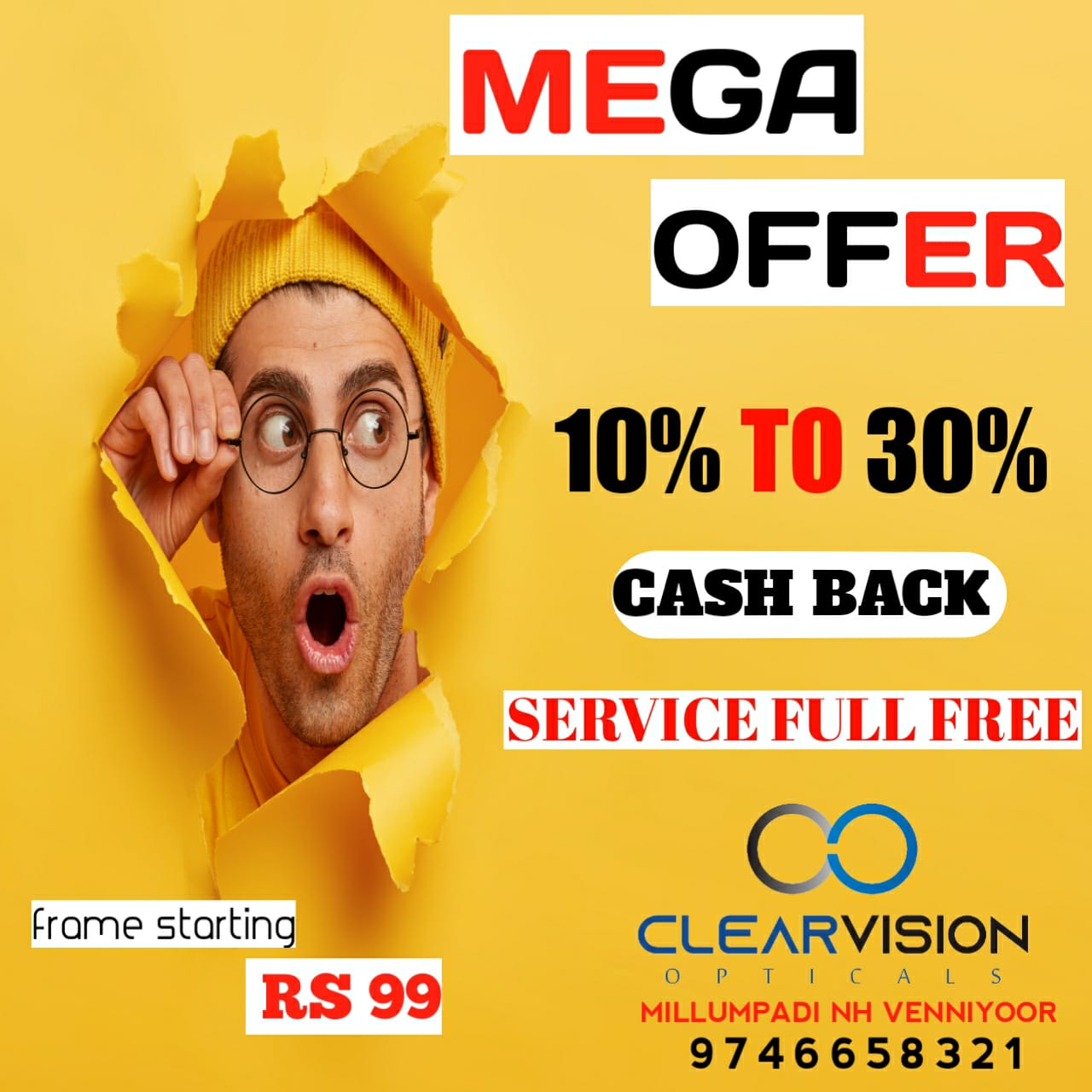 Clear Vision Opticals & Eye Clinic Venniyur